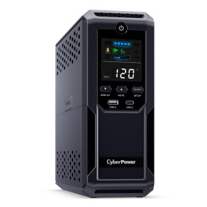 CyberPower CP1500AVRLCD Mini-Tower UPS, UL Rated, Energy Star certified, 12× NEMA 5-15R